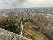 Blick vom Schloßberg über die Stiftskirche nach Herrenberg